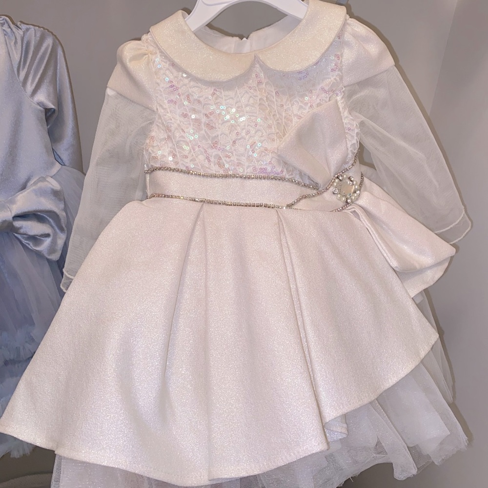 Beautiful Ivory Pamina Dress Matching Headband Included